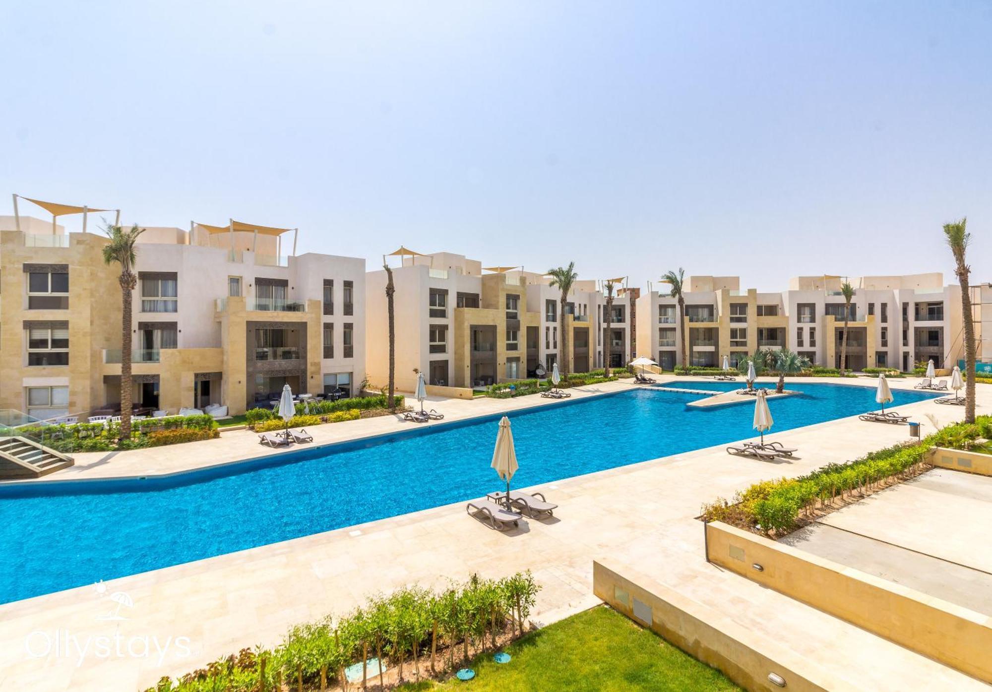 Ollystays Mangroovy Seaview 2Br Beach And Pool Free Access Hurghada Exterior foto